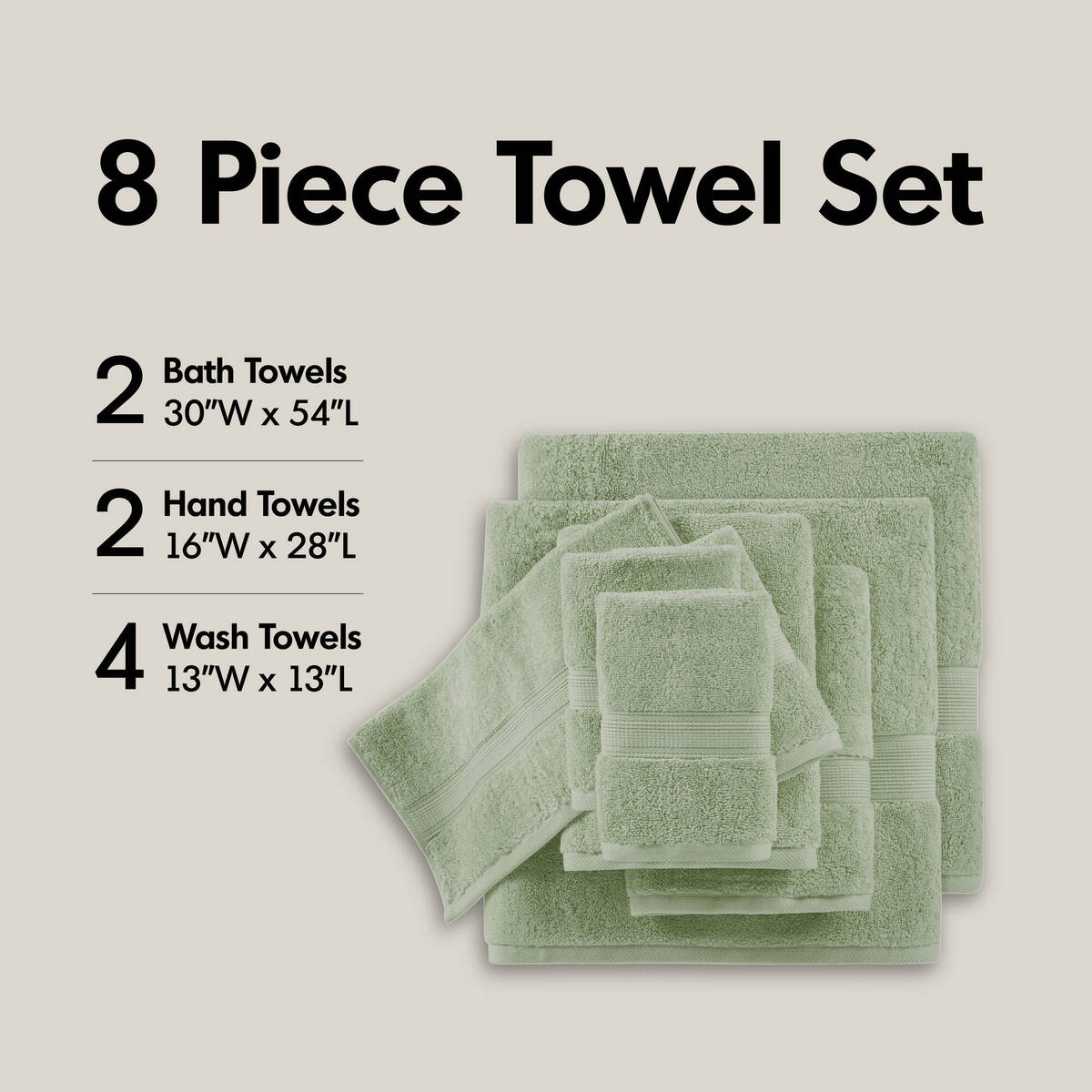 800GSM Cotton Towel Set
