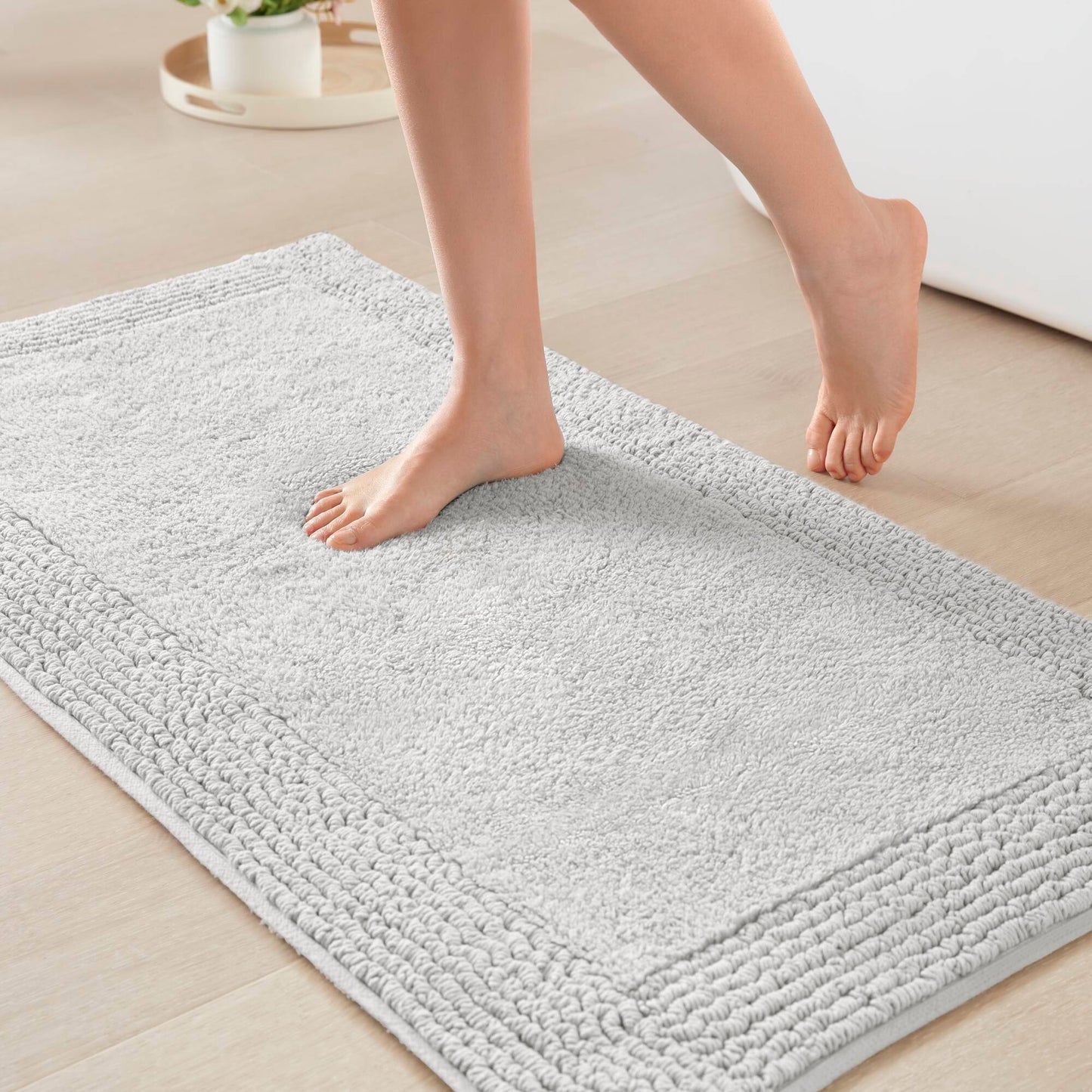 100% Cotton Tufted 3000 GSM Reversible Bath Rug