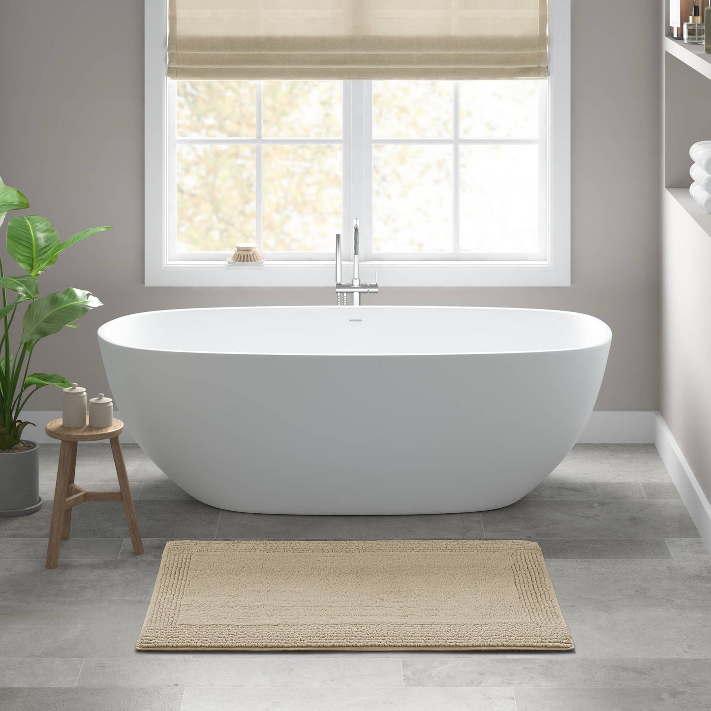 100% Cotton Tufted 3000 GSM Reversible Bath Rug