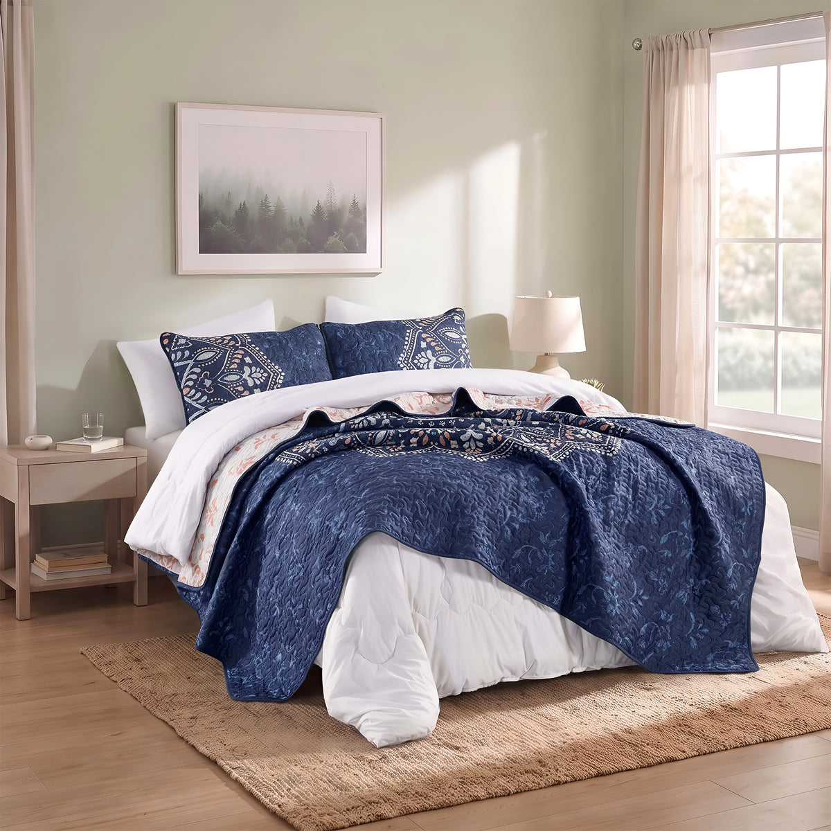 Elava Floral Medallion Quilt Mini Set