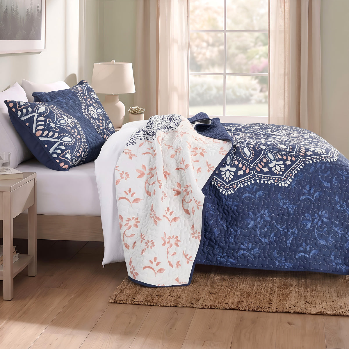 Elava Floral Medallion Quilt Mini Set