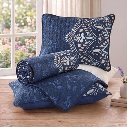 Elava Floral Medallion Quilt Mini Set