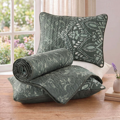 Elava Floral Medallion Quilt Mini Set