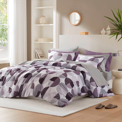 Round Geometric Print Comforter Mini Set