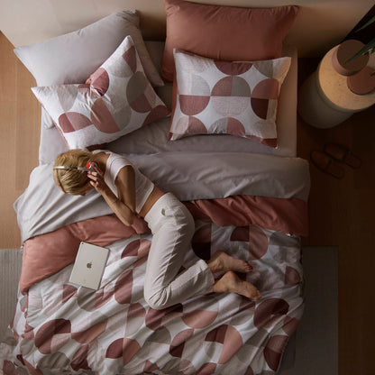 Round Geometric Print Comforter Mini Set
