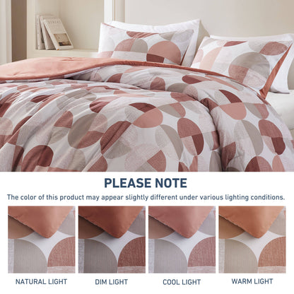 Round Geometric Print Comforter Mini Set