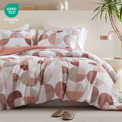 Round Geometric Print Comforter Mini Set