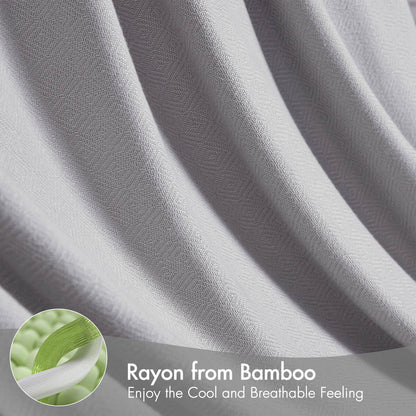 Rayon Diamond Jacquard Weave Cotton Blanket