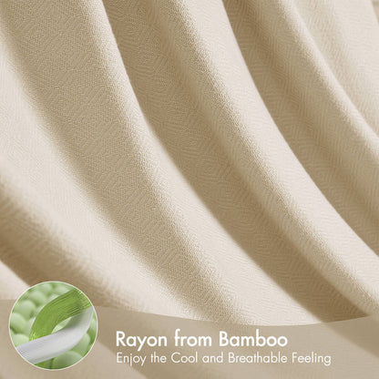 Rayon Diamond Jacquard Weave Cotton Blanket