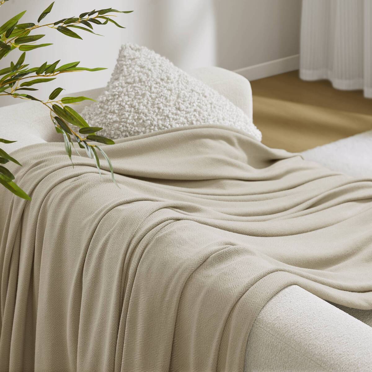 Rayon Diamond Jacquard Weave Cotton Blanket