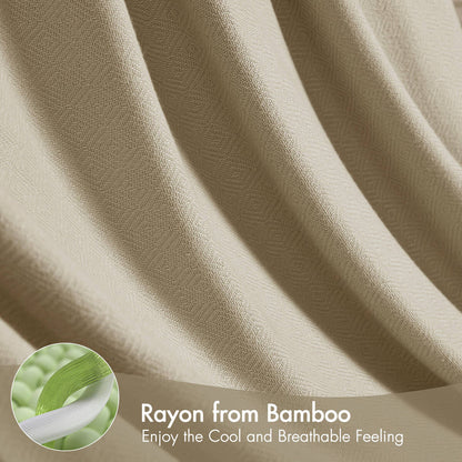 Rayon Diamond Jacquard Weave Cotton Blanket
