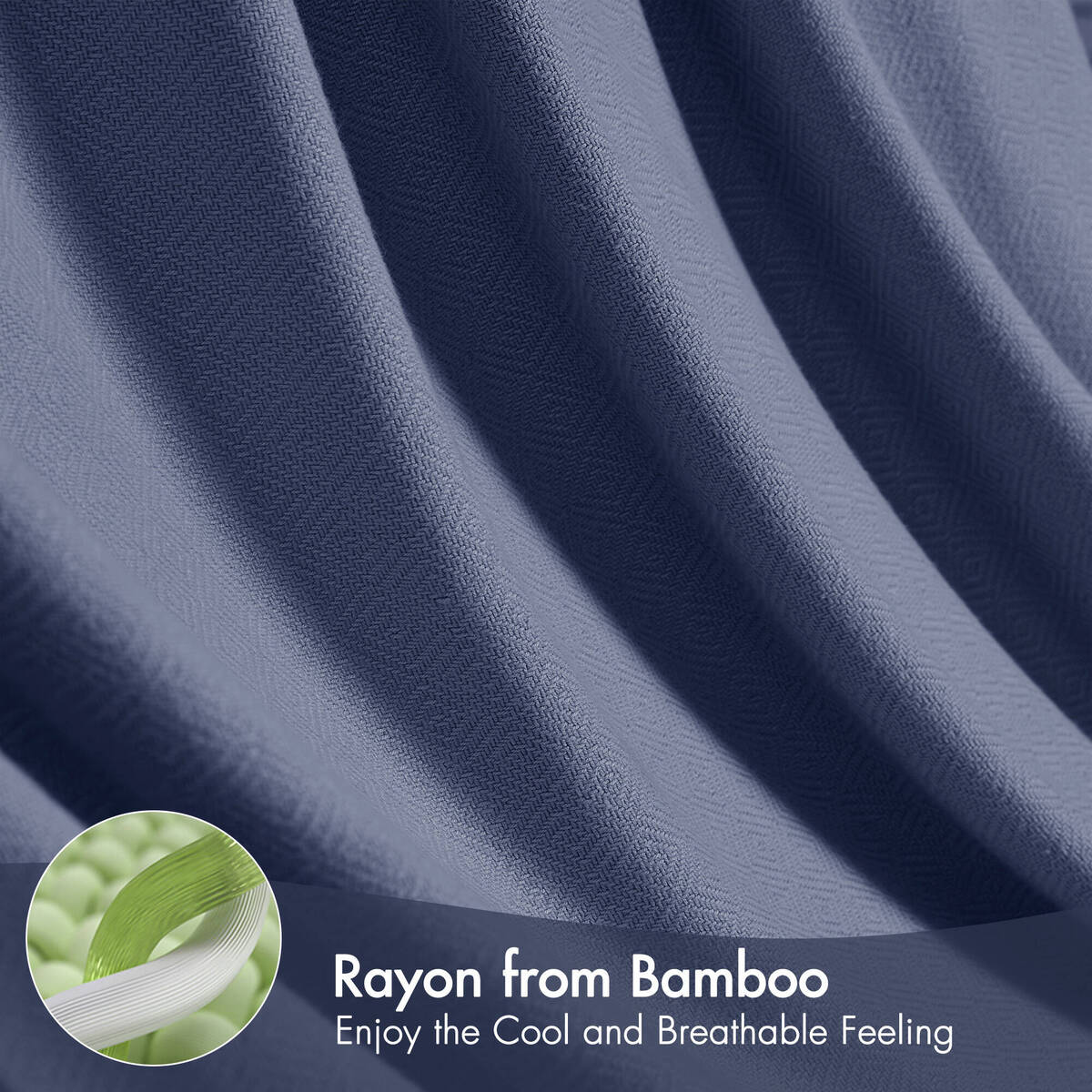 Rayon Diamond Jacquard Weave Cotton Blanket