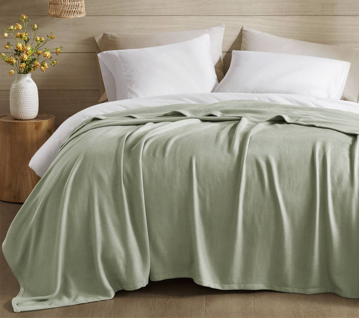 Rayon Diamond Jacquard Weave Cotton Blanket