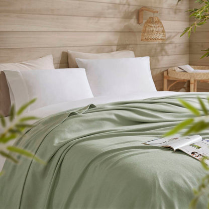 Rayon Diamond Jacquard Weave Cotton Blanket