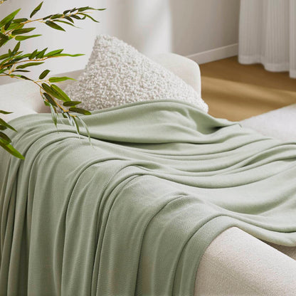 Rayon Diamond Jacquard Weave Cotton Blanket