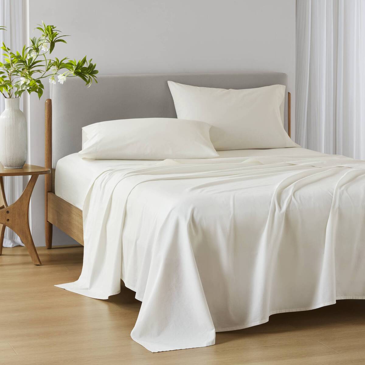 144TC 100% Cotton Solid Sheet Set