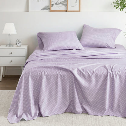 Microfiber Comforter Set, Watercolor Flora Print