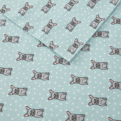 Cozy Cotton Flannel Printed Sheet Set