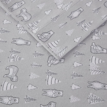 Cozy Cotton Flannel Printed Sheet Set