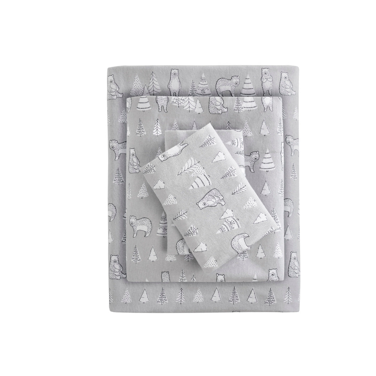Cozy Cotton Flannel Printed Sheet Set