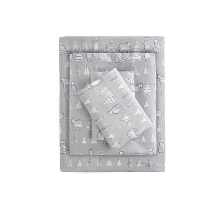 Cozy Cotton Flannel Printed Sheet Set