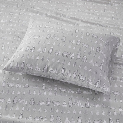 Cozy Cotton Flannel Printed Sheet Set