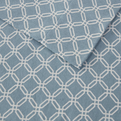 Cozy Cotton Flannel Printed Sheet Set