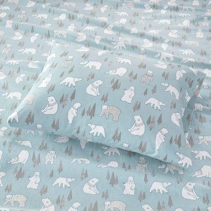 Cozy Cotton Flannel Printed Sheet Set