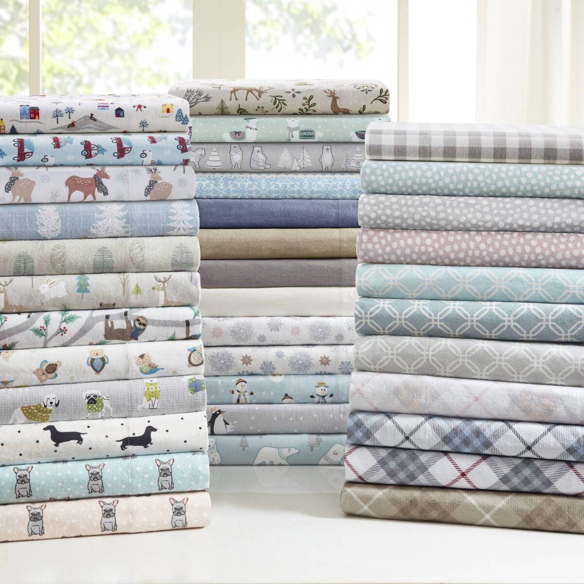Cozy Cotton Flannel Printed Sheet Set