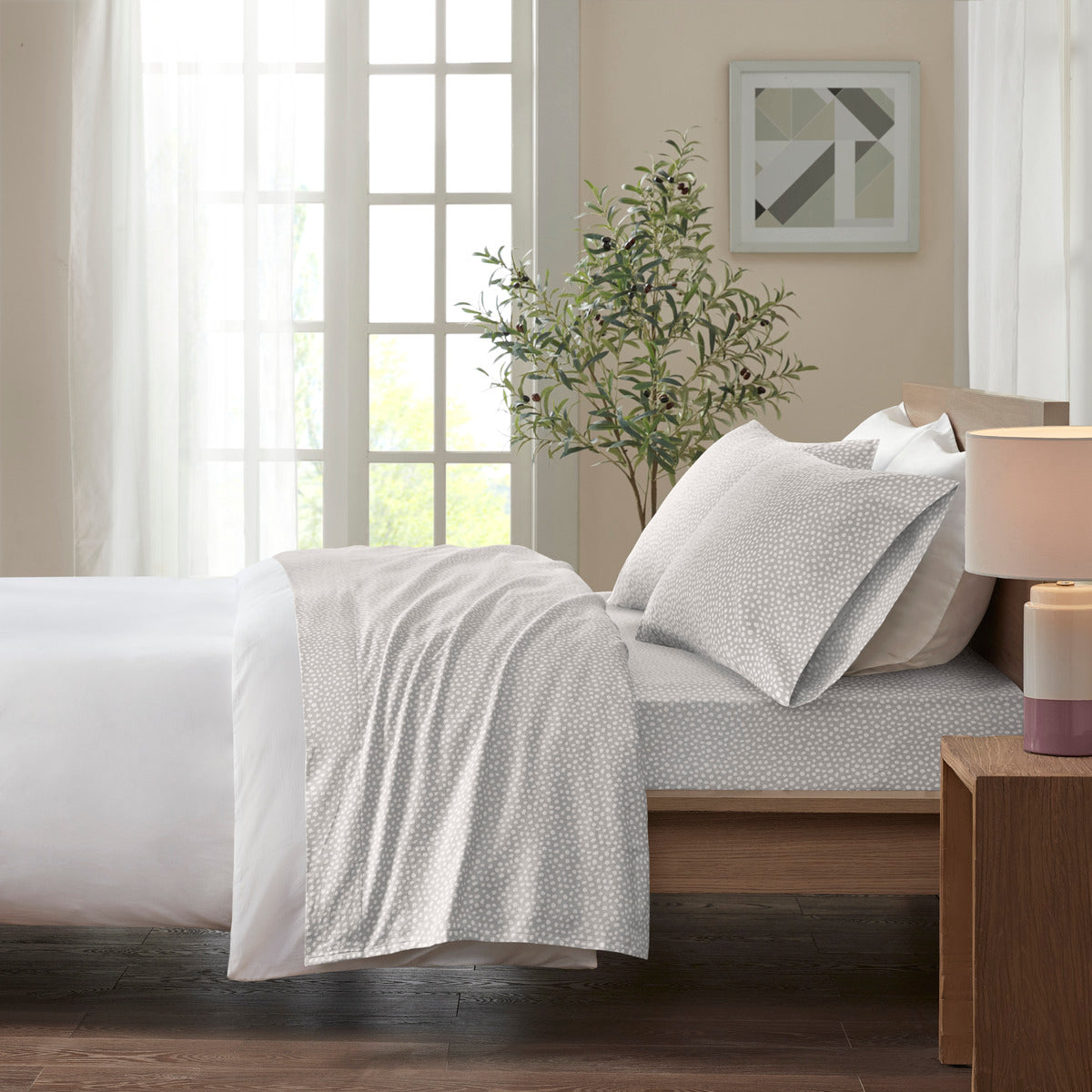 Cozy Cotton Flannel Printed Sheet Set