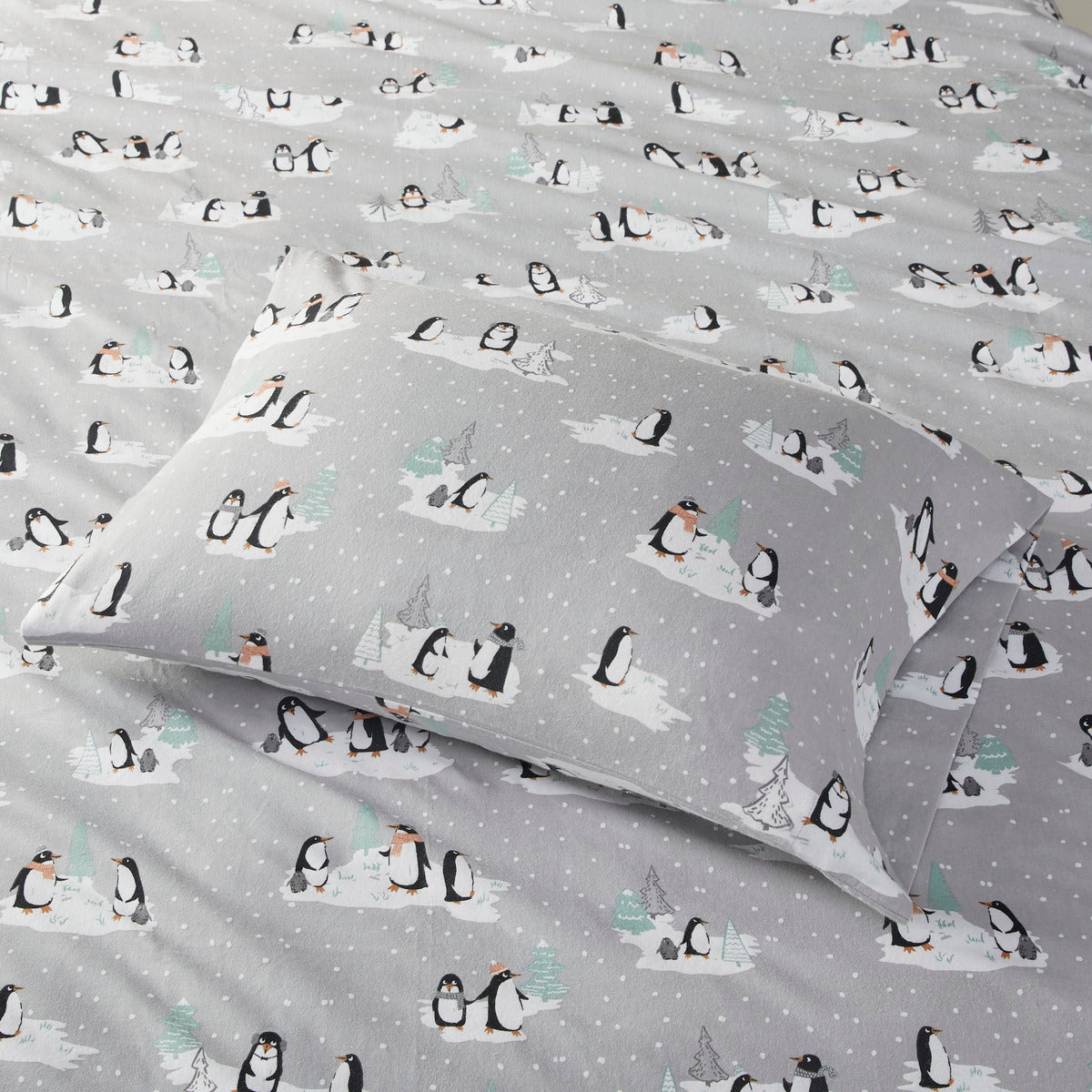 Cozy Cotton Flannel Printed Sheet Set