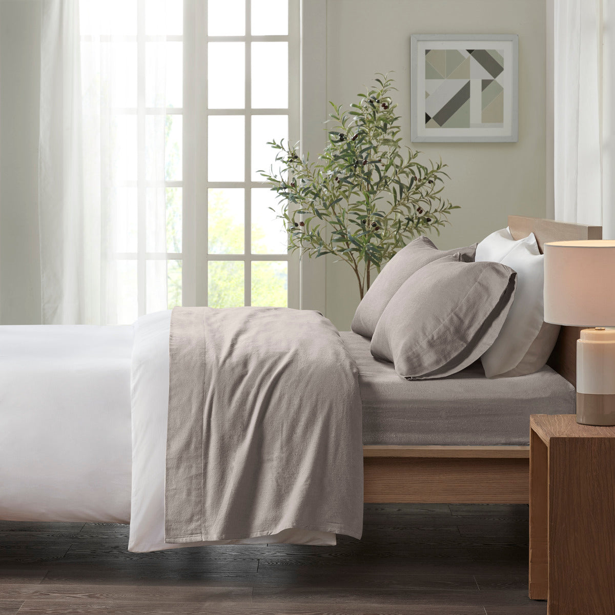 Cozy Cotton Flannel Printed Sheet Set