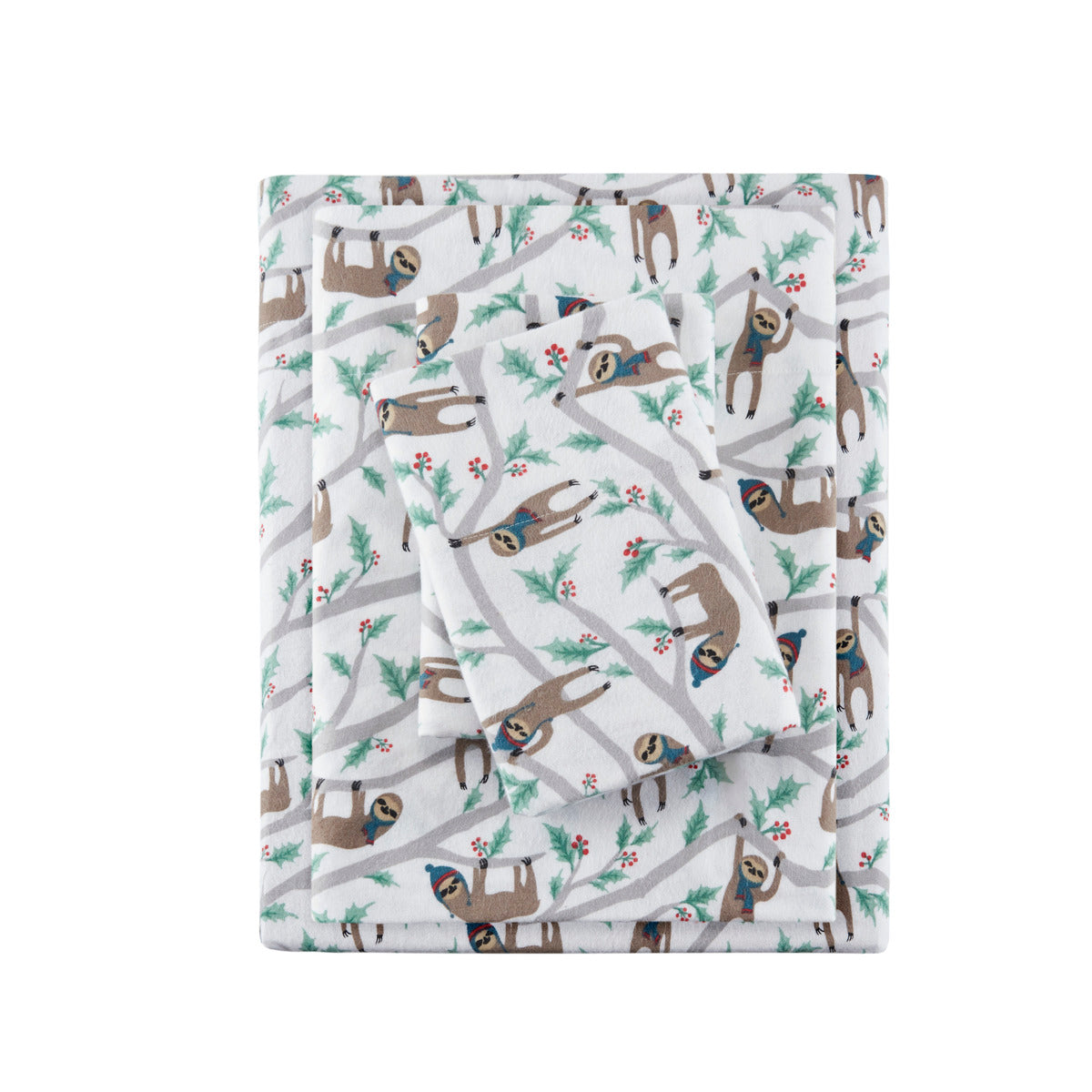 Cozy Cotton Flannel Printed Sheet Set