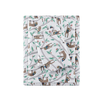 Cozy Cotton Flannel Printed Sheet Set