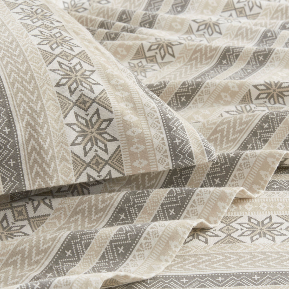 Cozy Cotton Flannel Printed Sheet Set