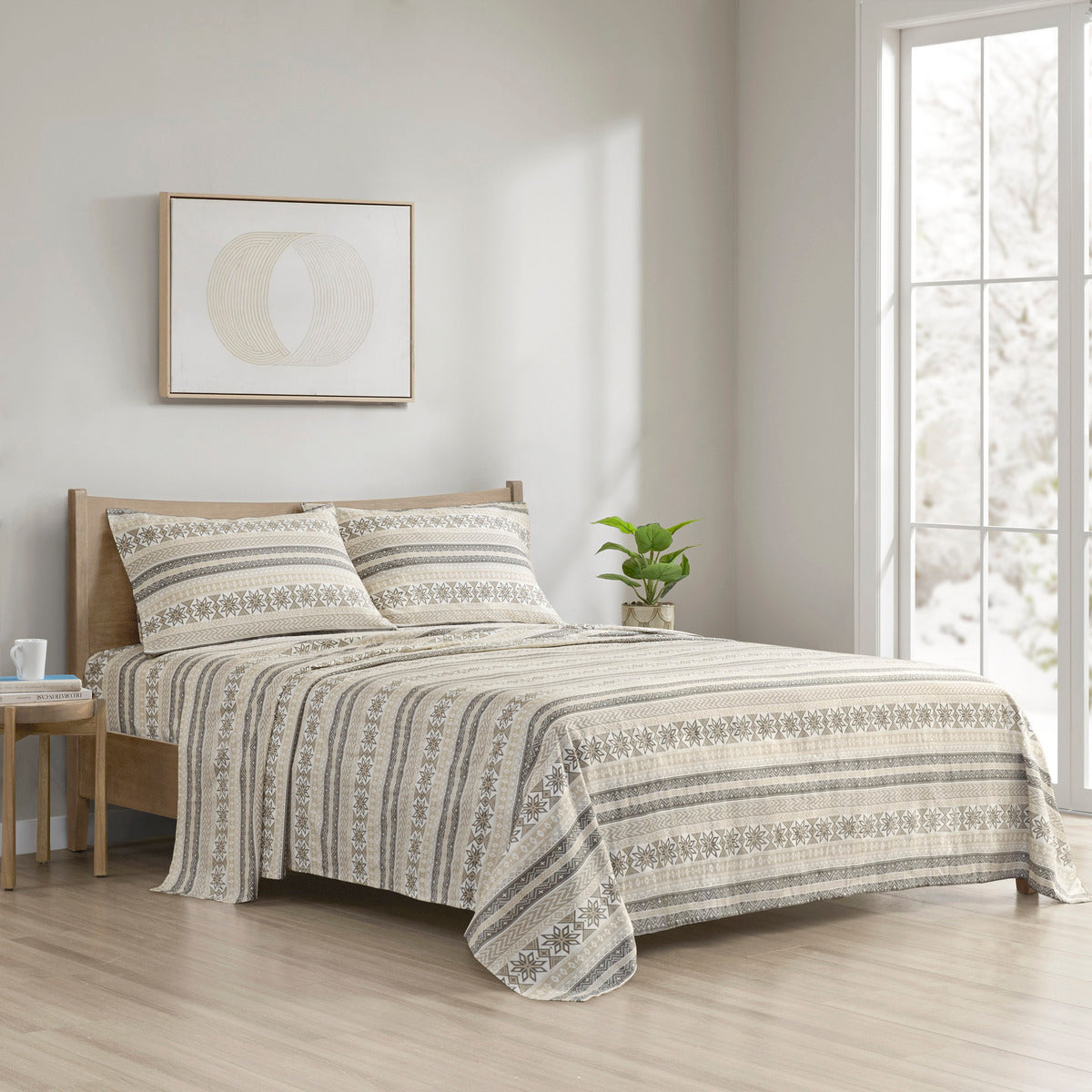 Cozy Cotton Flannel Printed Sheet Set