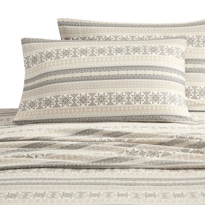 Cozy Cotton Flannel Printed Sheet Set