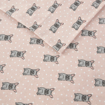 Cozy Cotton Flannel Printed Sheet Set