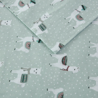 Cozy Cotton Flannel Printed Sheet Set