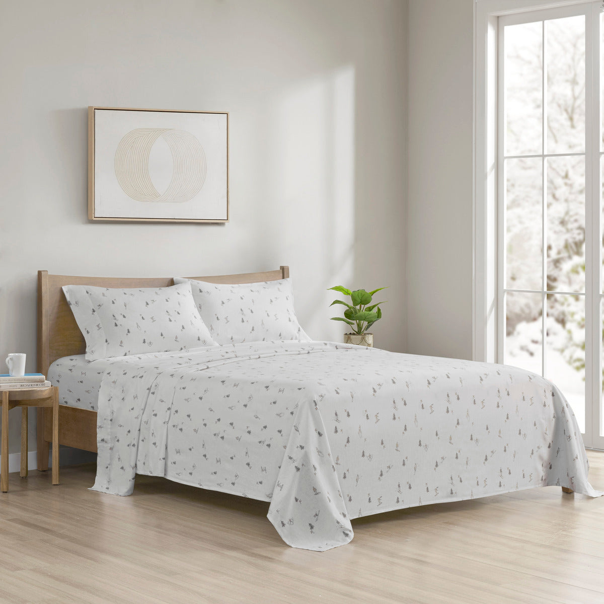 Cozy Cotton Flannel Printed Sheet Set