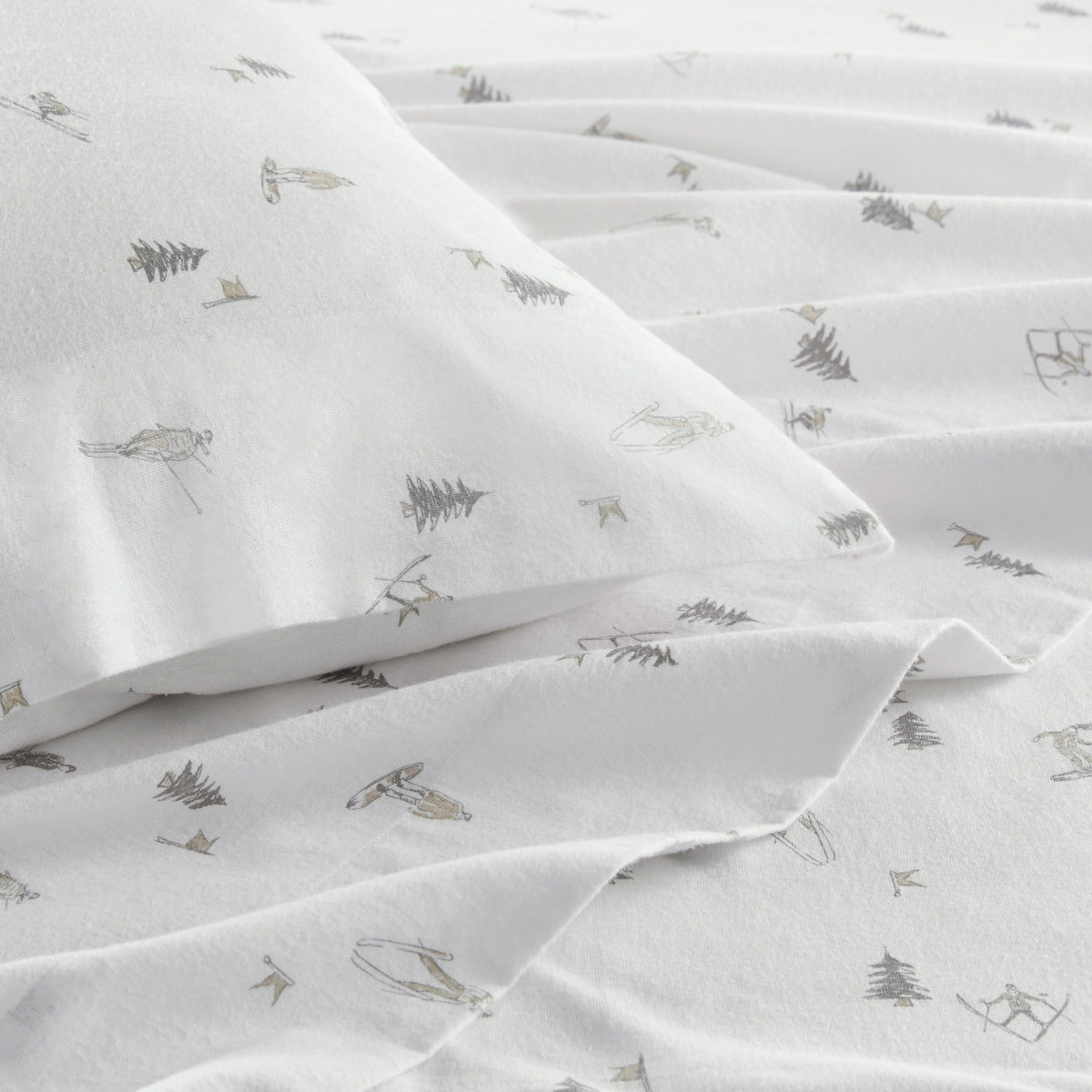 Cozy Cotton Flannel Printed Sheet Set