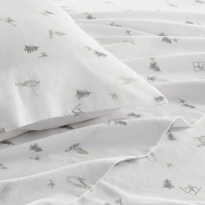 Cozy Cotton Flannel Printed Sheet Set