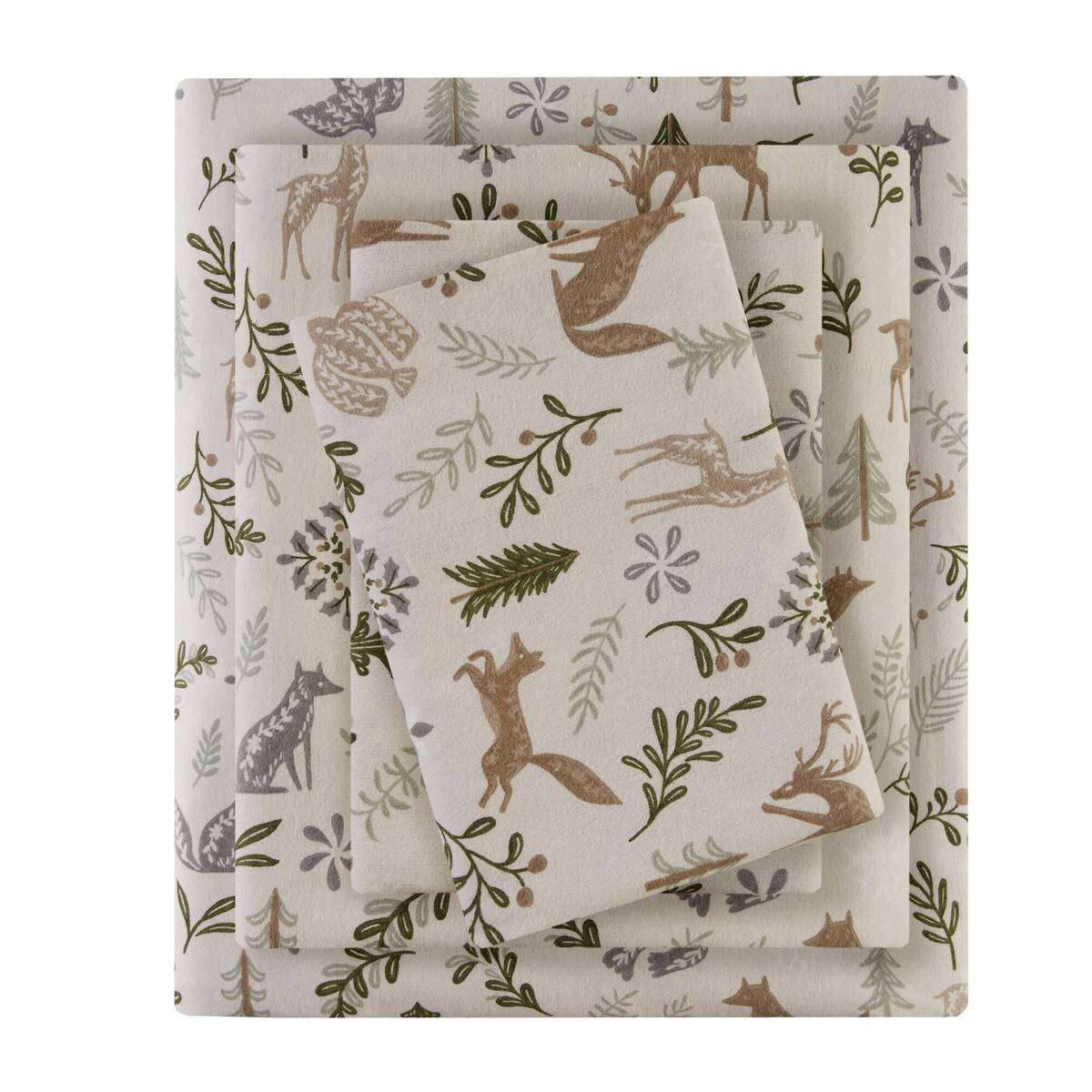 Cozy Cotton Flannel Printed Sheet Set