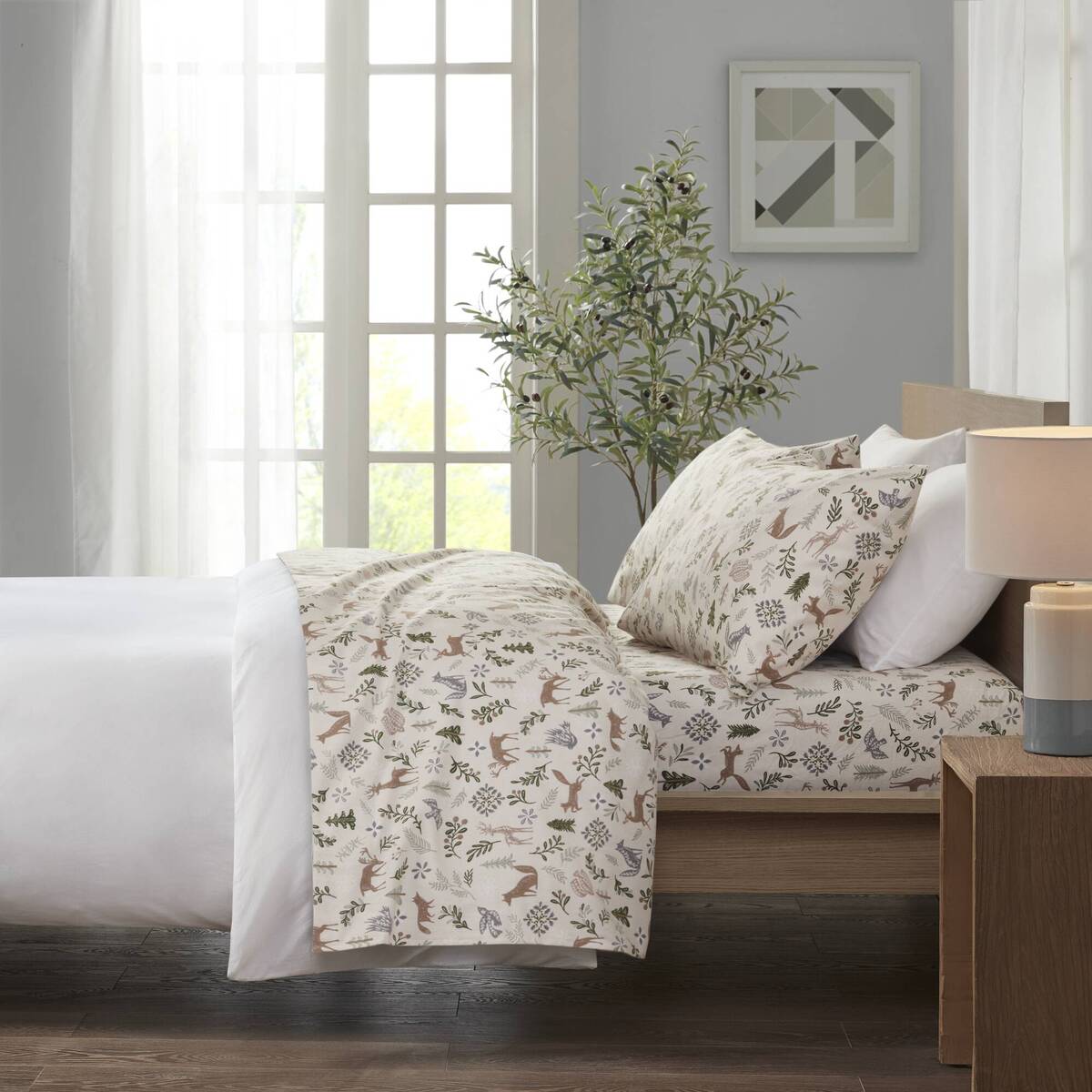 Cozy Cotton Flannel Printed Sheet Set